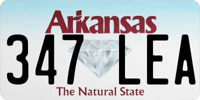 AR license plate 347LEA