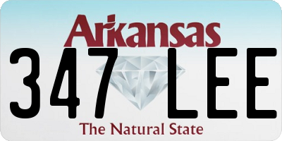 AR license plate 347LEE
