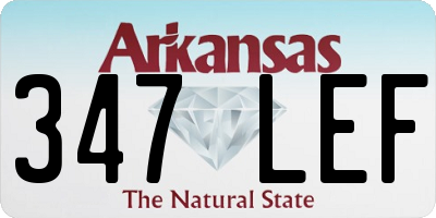 AR license plate 347LEF