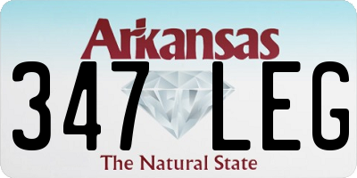 AR license plate 347LEG
