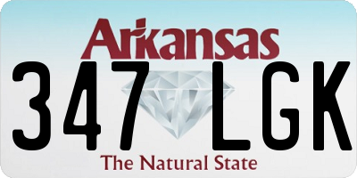 AR license plate 347LGK