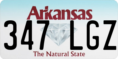 AR license plate 347LGZ