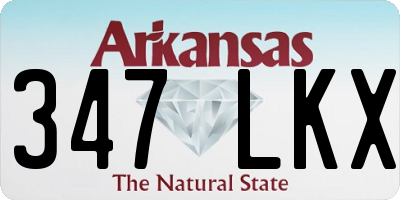 AR license plate 347LKX