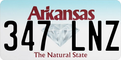 AR license plate 347LNZ