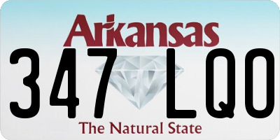 AR license plate 347LQO