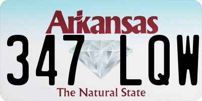 AR license plate 347LQW