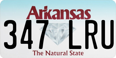 AR license plate 347LRU