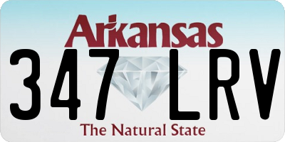 AR license plate 347LRV
