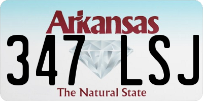 AR license plate 347LSJ