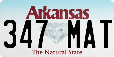 AR license plate 347MAT