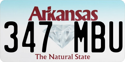 AR license plate 347MBU
