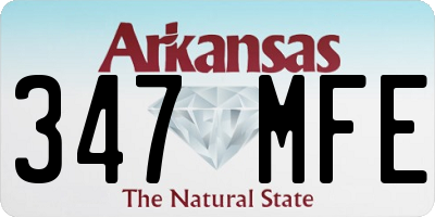 AR license plate 347MFE