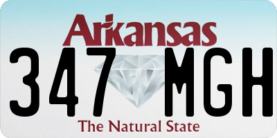 AR license plate 347MGH