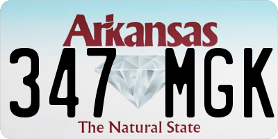 AR license plate 347MGK