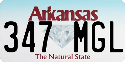AR license plate 347MGL