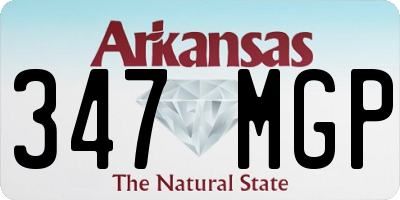 AR license plate 347MGP