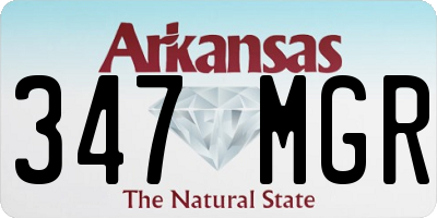 AR license plate 347MGR