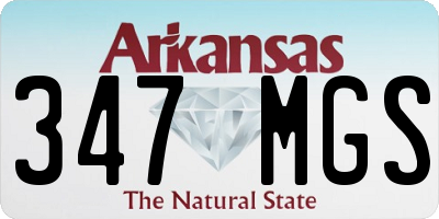 AR license plate 347MGS