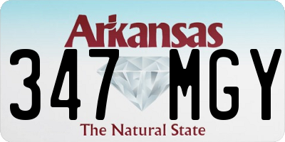 AR license plate 347MGY