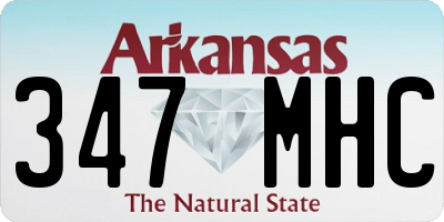 AR license plate 347MHC