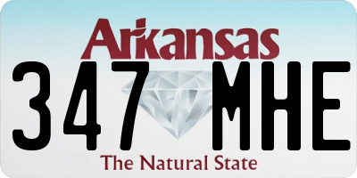 AR license plate 347MHE