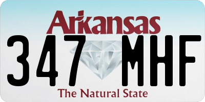 AR license plate 347MHF