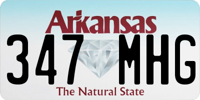 AR license plate 347MHG