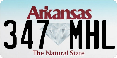 AR license plate 347MHL