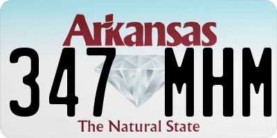 AR license plate 347MHM