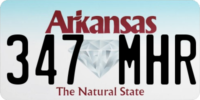 AR license plate 347MHR