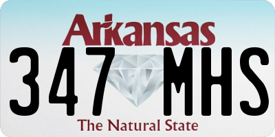 AR license plate 347MHS