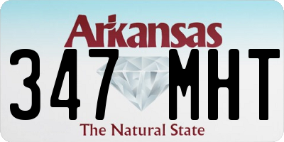AR license plate 347MHT