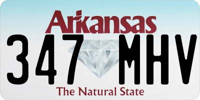 AR license plate 347MHV