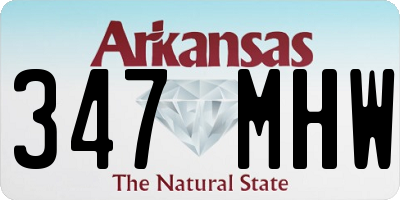 AR license plate 347MHW