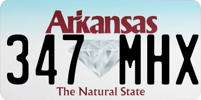 AR license plate 347MHX