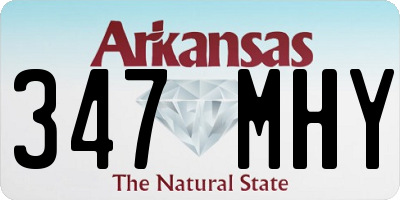 AR license plate 347MHY