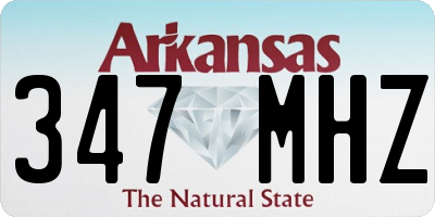 AR license plate 347MHZ