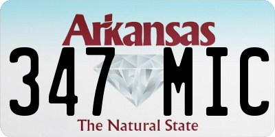 AR license plate 347MIC