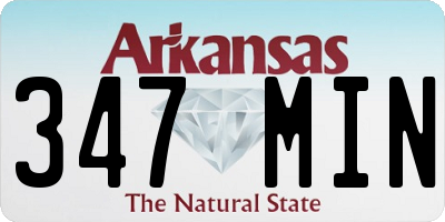 AR license plate 347MIN