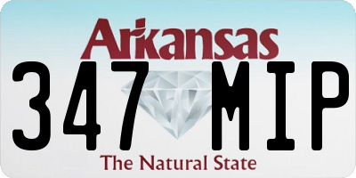 AR license plate 347MIP