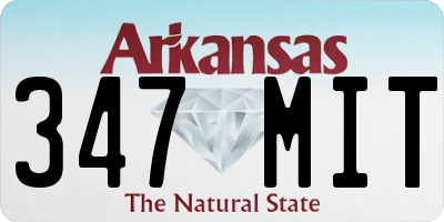 AR license plate 347MIT