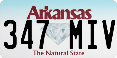 AR license plate 347MIV