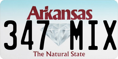 AR license plate 347MIX