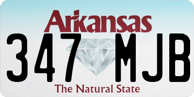 AR license plate 347MJB