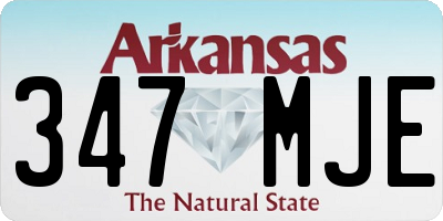 AR license plate 347MJE