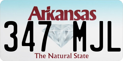 AR license plate 347MJL