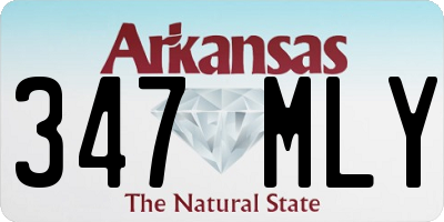 AR license plate 347MLY