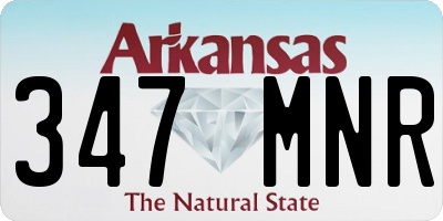 AR license plate 347MNR