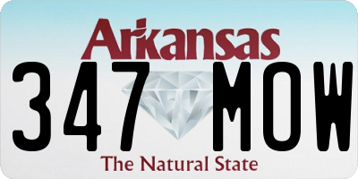 AR license plate 347MOW