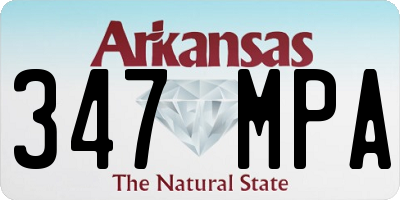 AR license plate 347MPA
